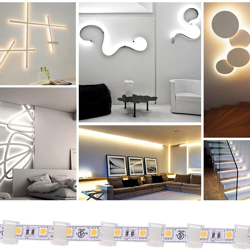 LED Strip Light Mounting Clips Self 3M Adhesive LED Light Fasteners Mounting Brackets Holder Cable Clamp Organizer for 8~12mm Wide LED Strips, 10Pcs/Pack LED Strip Light Mounting Clips Self 3M Adhesive LED Light Fasteners Mounting Brackets Holder Cable Clamp Organizer for 8~12mm Wide LED Strips, 10Pcs/Pack